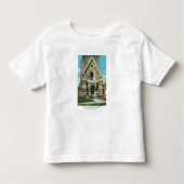 Uitzicht van het Saratoga Battle Monument Kinder Shirts (Voorkant)