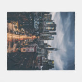 UITZICHT VAN HET SCHERM VAN DE STAD VAN SKYLINE VA FLEECE DEKEN (Voorkant (Horizontaal))