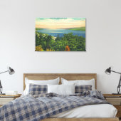 Uitzicht van het Seneca Lake Canvas Afdruk (Insitu (Slaapkamer))