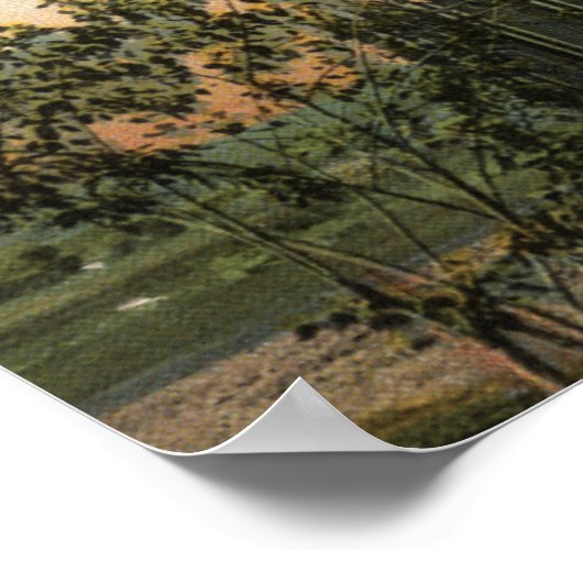 Uitzicht van het Serra Monument, Old Town San Dieg Poster (Hoek)