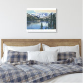 Uitzicht van het Shadow Lake, Sierra Nevada Mounta Canvas Afdruk (Insitu (Slaapkamer))