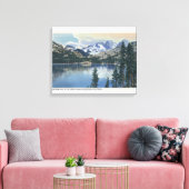 Uitzicht van het Shadow Lake, Sierra Nevada Mounta Canvas Afdruk (Insitu (Woonkamer))