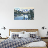 Uitzicht van het Shadow Lake, Sierra Nevada Mounta Canvas Afdruk (Insitu (Slaapkamer))