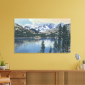 Uitzicht van het Shadow Lake, Sierra Nevada Mounta Canvas Afdruk (Insitu (Woonkamer))