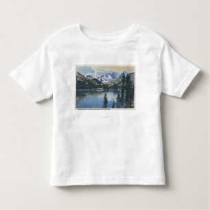 Uitzicht van het Shadow Lake, Sierra Nevada Mounta Kinder Shirts