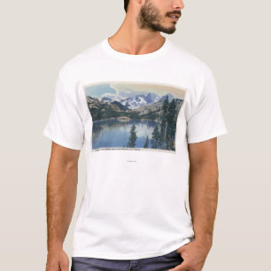 Uitzicht van het Shadow Lake, Sierra Nevada Mounta T-shirt