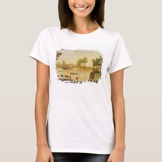 Uitzicht van het Shepperton op de Theems, na T-shirt (Voorkant)