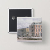 Uitzicht van het Soho Square en Carlisle House Vierkante Button 5,1 Cm (Voorkant /achterkant)