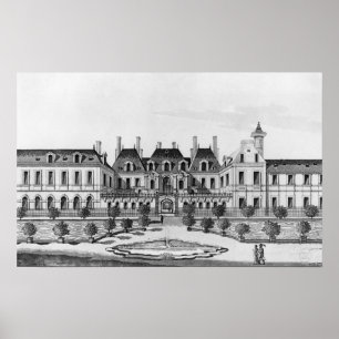 Uitzicht van het Soissons Hotel in Parijs Poster