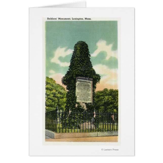 Uitzicht van het soldatenmonument (Voorkant)