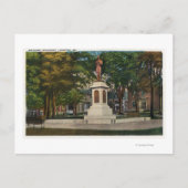 Uitzicht van het soldatenmonument briefkaart (Voorkant)