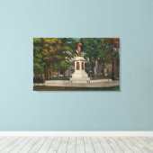 Uitzicht van het soldatenmonument canvas afdruk (Insitu (Houten vloer))