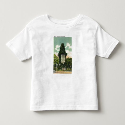 Uitzicht van het soldatenmonument kinder shirts (Voorkant)