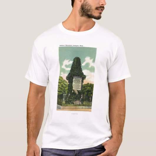 Uitzicht van het soldatenmonument t-shirt (Voorkant)