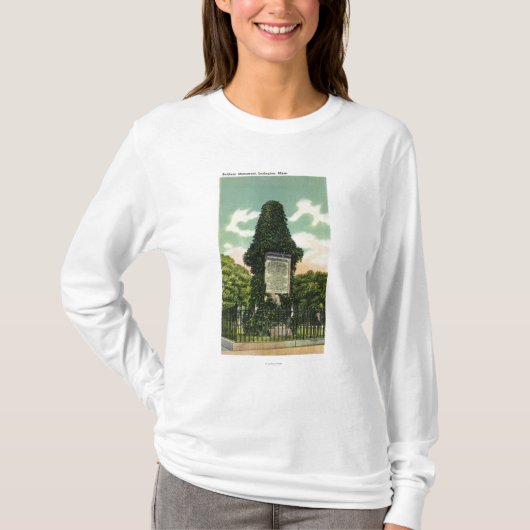 Uitzicht van het soldatenmonument t-shirt (Voorkant)