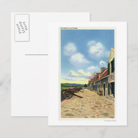 Uitzicht van het South Platform Briefkaart (Voorkant / Achterkant)