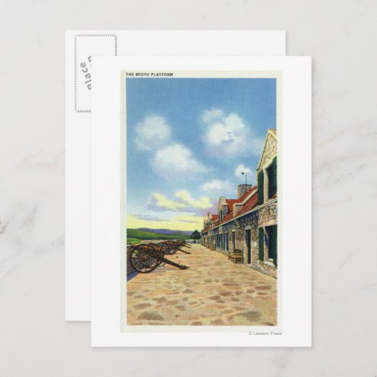 Uitzicht van het South Platform Briefkaart (Voorkant / Achterkant)