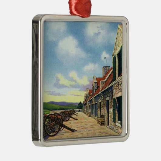 Uitzicht van het South Platform Metalen Ornament (Rechts)