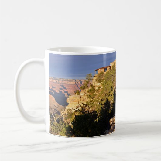 Uitzicht van het South Rim Grand Canyon National P Koffiemok (Links)