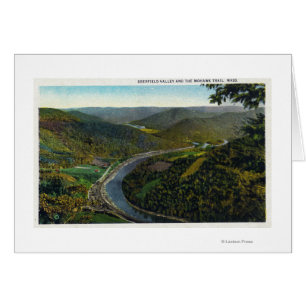 Uitzicht van het spoor en de vallei van Deerfield