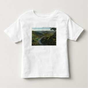 Uitzicht van het spoor en de vallei van Deerfield Kinder Shirts