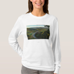 Uitzicht van het spoor en de vallei van Deerfield T-shirt