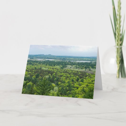 Uitzicht van het staatsbos van de Zwarte rivier Kaart (Voorkant)