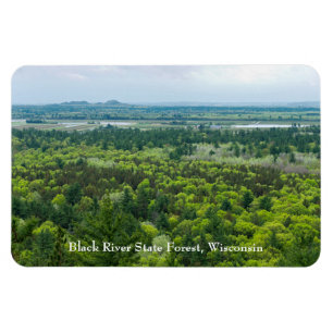 Uitzicht van het staatsbos van de Zwarte rivier Magneet
