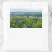 Uitzicht van het staatsbos van de Zwarte rivier Rechthoekige Sticker (Tas)