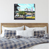 Uitzicht van het staatspark Niagara Herfsten Canvas Afdruk (Insitu (Slaapkamer))