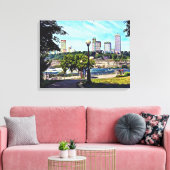 Uitzicht van het staatspark Niagara Herfsten Canvas Afdruk (Insitu (Woonkamer))