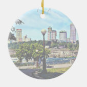 Uitzicht van het staatspark Niagara Herfsten Keramisch Ornament (Achterkant)