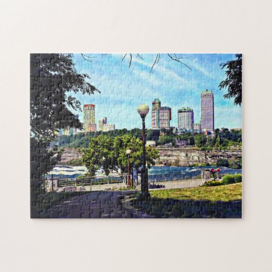 Uitzicht van het staatspark Niagara Herfsten Legpuzzel (Horizontaal)