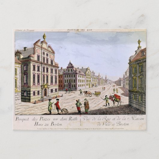 Uitzicht van het stadhuis, Boston Briefkaart (Voorkant)