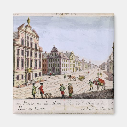 Uitzicht van het stadhuis, Boston Magneet (Voorkant)