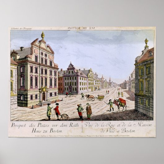 Uitzicht van het stadhuis, Boston Poster (Voorkant)