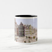 Uitzicht van het stadhuis, Boston Tweekleurige Koffiemok (Center)