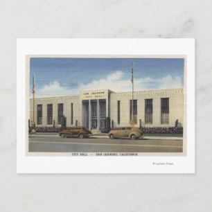Uitzicht van het stadhuis briefkaart