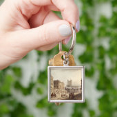 Uitzicht van het stadhuis, de Markt- en de Abbey-k Sleutelhanger (Hand)
