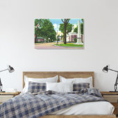 Uitzicht van het stadhuis en het monument van Pate Canvas Afdruk (Insitu (Slaapkamer))