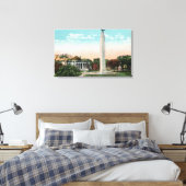 Uitzicht van het stadhuis en MacDonough Memorial Canvas Afdruk (Insitu (Slaapkamer))