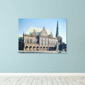 Uitzicht van het stadhuis, gebouwd 1405-09 canvas afdruk (Insitu (Houten vloer))