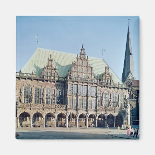 Uitzicht van het stadhuis, gebouwd 1405-09 magneet