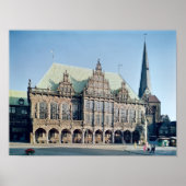 Uitzicht van het stadhuis, gebouwd 1405-09 poster (Voorkant)