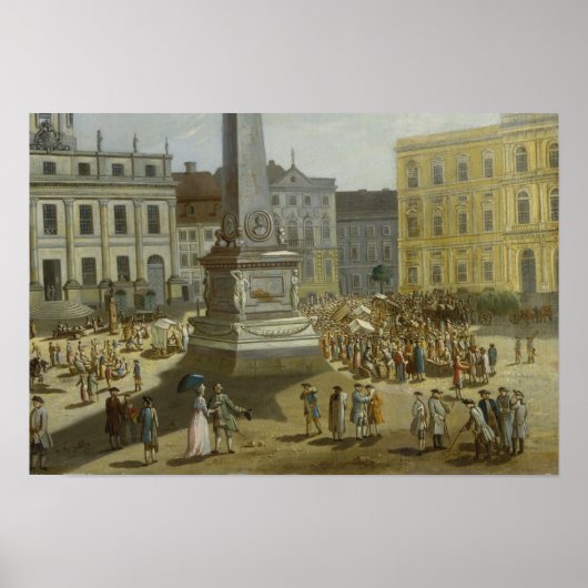 Uitzicht van het stadhuis in Potsdam Poster (Voorkant)