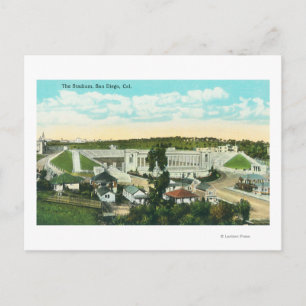 Uitzicht van het StadiumSan Diego, CA Briefkaart