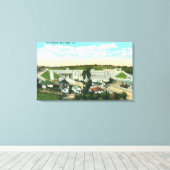 Uitzicht van het StadiumSan Diego, CA Canvas Afdruk (Insitu (Houten vloer))