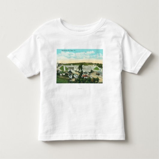 Uitzicht van het StadiumSan Diego, CA Kinder Shirts (Voorkant)
