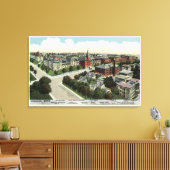 Uitzicht van het stadsziekenhuis canvas afdruk (Insitu (Woonkamer))