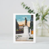 Uitzicht van het standbeeld van generaal Warren Briefkaart (Staand voorkant)